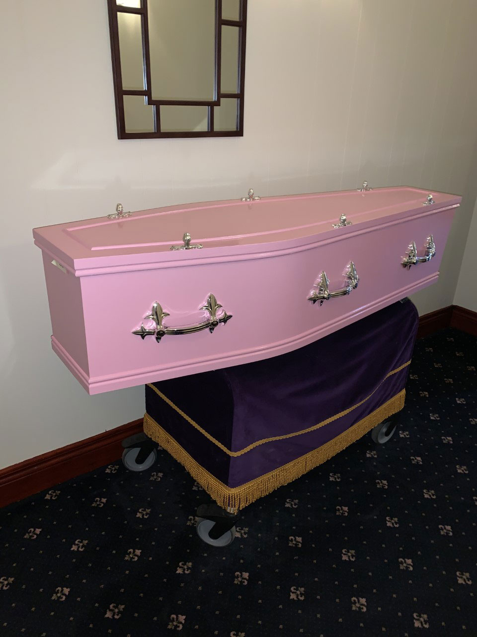 Bespoke Funerals in Northumberland - Pink Coffin